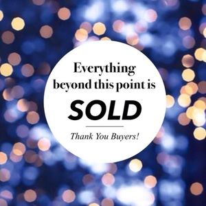 Everything beyond this point has been sold!